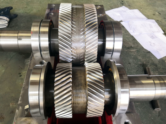 Double Helical Reduction Speed Up Gearbox Ratio 1.79 20CrMnTi