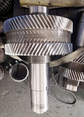 DIN 18CrNiMo7 Steel 4 Module 77T Double Helical Gears For Gearbox