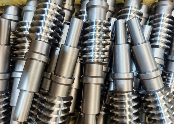 Customized AISI 4140 Steel Worm Shaft And Worm Gear Set For Heavy Duty Applications