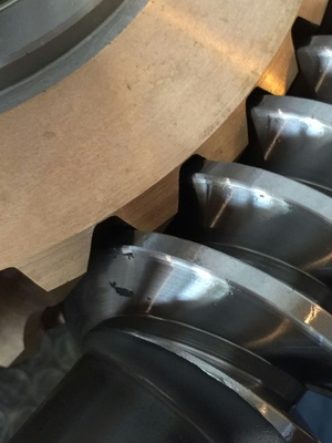395mm Tip Diameter Worm Shaft And Worm Gear With 0.2Kg Weight