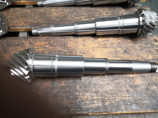 6.5 Module Gleason Spiral Gear Shaft Transmission Gears And Shafts