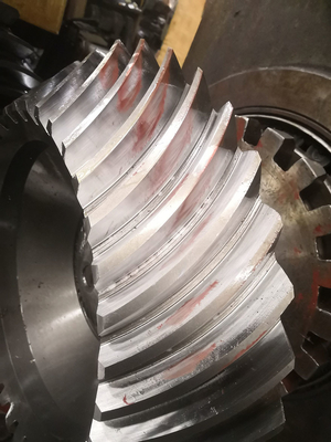 Custom Made 10 Module Helix Spiral Bevel Gears  for Heavy Duty Applications