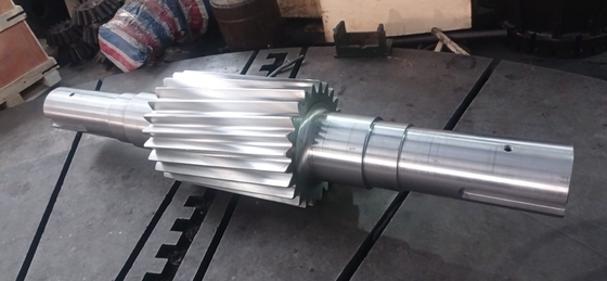 SAE 4340 Stalowy lewy wałek zębaty spiralny DP 1,5 24T Kąt 5 °